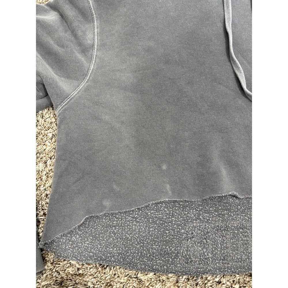 Anti Social Moms Club Grey Hoodie Womens Size Medium Oversized Cropped Grunge - Picture 5 of 10
